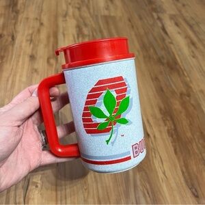 Vintage Ohio State Buckeye's 22 oz‎ Hot Cold Drinking Mug OSU Brutus NCAA